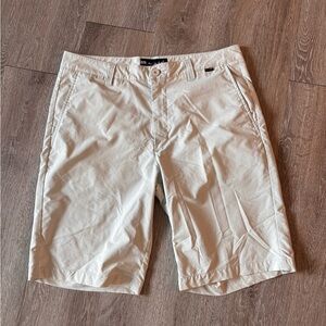 Travis Mathew Light Tan Flat Front Shorts